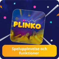 Plinko spelbeskrivning Plinko spelets funktioner